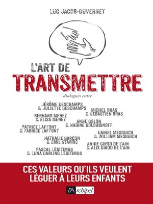 cover image of L'art de transmettre